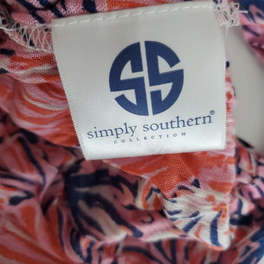 Simply Southern Scallop Shell Kimono Beach Cover-up Size S/M NWT